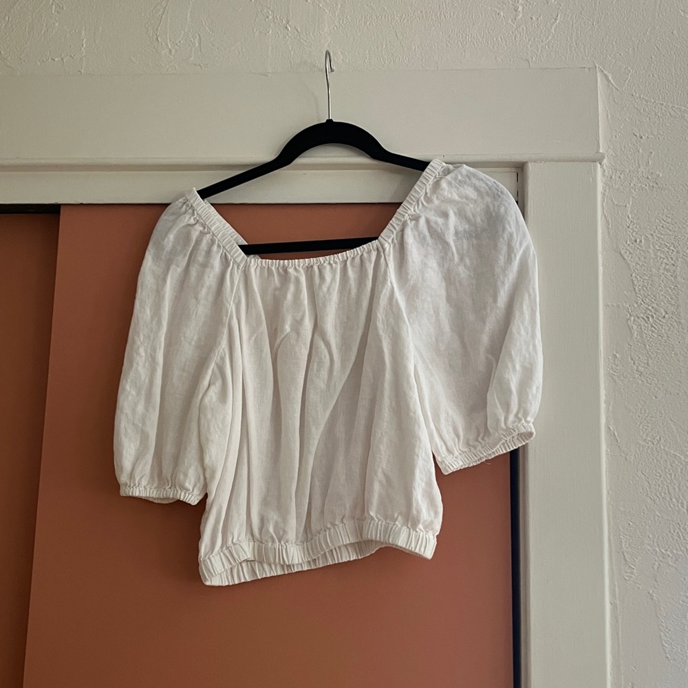 Linen crop top